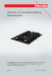 Miele CS 7102 FL Gebruiks- En Montagehandleiding