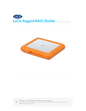 LaCie Rugged RAID Shuttle Gebruikershandleiding