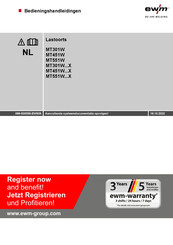 EWM MT551WX Series Bedieningshandleidingen