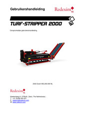 Redexim TURF-STRIPPER 2000 Gebruikershandleiding