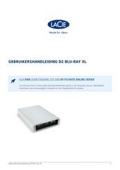 LaCie D2 BLU-RAY XL Gebruikershandleiding