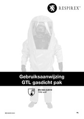 Respirex GTL gasdicht pak Gebruiksaanwijzing