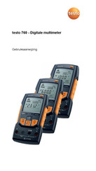 TESTO 760-1 Gebruiksaanwijzing