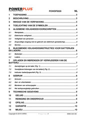 Powerplus POWDP5020 Gebruiksaanwijzing