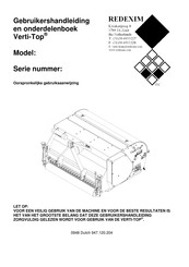 Redexim Verti-Top Gebruikershandleiding