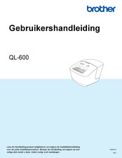 Brother QL-600B Gebruikershandleiding