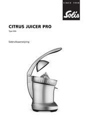 SOLIS CITRUS JUICER PRO Gebruiksaanwijzing