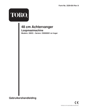 Toro 20833 Gebruikershandleiding