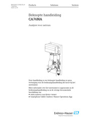 Endress+Hauser CA76NA Handleiding