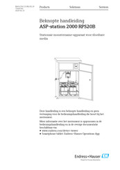 Endress+Hauser ASP-station 2000 RPS20B Handleiding