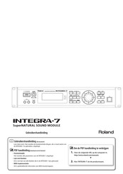 Roland SuperNATURAL INTEGRA-7 Gebruikershandleiding