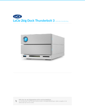 LaCie 2big Dock Thunderbolt 3 Gebruikershandleiding