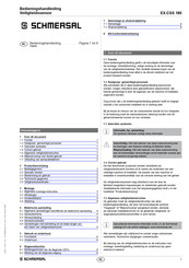 Schmersal EX-CSS 180 Bedieningshandleiding