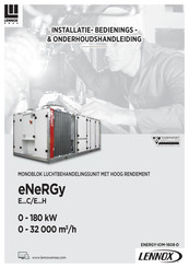 Lennox eNeRGy E H Series Installatie-, Bedienings- En Onderhoudshandleiding