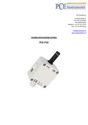 PCE Instruments PCE-P18 Gebruiksaanwijzing