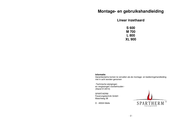 Spartherm L 800 Montage- En Gebruikshandleiding