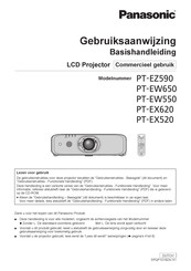 Panasonic PT-EW650 Gebruiksaanwijzing