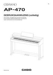 Casio Celviano AP-470 Gebruiksaanwijzing