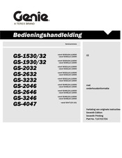 Genie GS-2046 Bedieningshandleiding