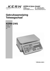 KERN and SOHN CWS 30 K5 Gebruiksaanwijzing