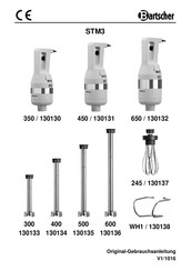 Bartscher 130130 Gebruiksaanwijzing