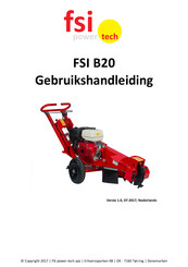 FSI power-tech FSI B20 Gebruikshandleiding