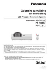 Panasonic PT-TX402 Gebruiksaanwijzing