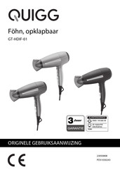 QUIGG GT-HDIF-01 Gebruiksaanwijzing