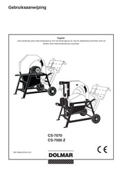 Dolmar CS-7000 Z Gebruiksaanwijzing