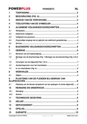 Powerplus POWESET2 Gebruiksaanwijzing