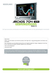 Archos 704 WIFI Gebruikersgids