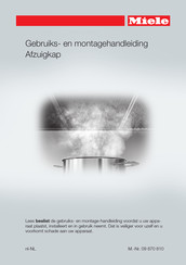 Miele DA 3660 EXT Gebruiks- En Montagehandleiding