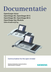 Siemens OpenStage Key Module Gebruiksaanwijzing