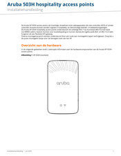 Aruba AP-503H Installatiehandleiding