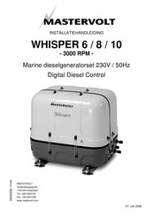 Mastervolt WHISPER 10 Installatiehandleiding