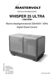 Mastervolt WHISPER 25 ULTRA Installatiehandleiding