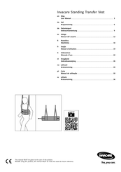 Invacare Standing Transfer Vest Gebruiksaanwijzing