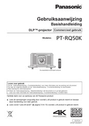 Panasonic PT-RQ50K Gebruiksaanwijzing