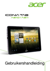 Acer ICONIA TAB A211 Gebruikershandleiding