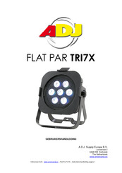 ADJ FLAT PAR TRI7X Gebruikershandleiding