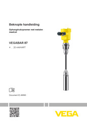 Vega VEGABAR 87 Handleiding