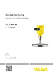 Vega VEGABAR 81 Handleiding