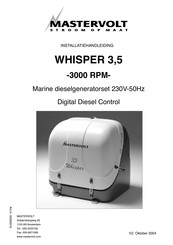 Mastervolt WHISPER 3,5 Installatiehandleiding