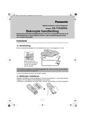 Panasonic KX-TCD420NL Beknopte Handleiding