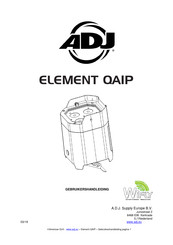 ADJ ELEMENT QAIP Gebruikershandleiding