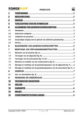 Powerplus POWX1270 Gebruiksaanwijzing