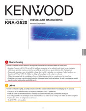 Kenwood KNA-G520 Installatiehandleiding