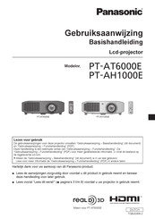 Panasonic PT-AH1000E Gebruiksaanwijzing