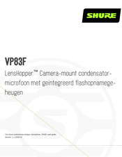 Shure LensHopper VP83F Gebruiksaanwijzing