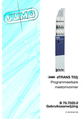 JUMO dTRANS T02j Gebruiksaanwijzing